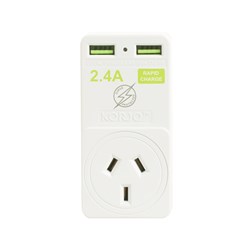 Korjo USB & Power Adaptor Home & Europe 2